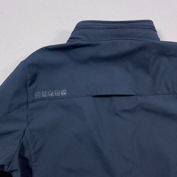 Land Rover Full Zip Softshell Jacket Womens XL Blue Rare Tuck Away Hood NWT‎ - Picture 14 of 16